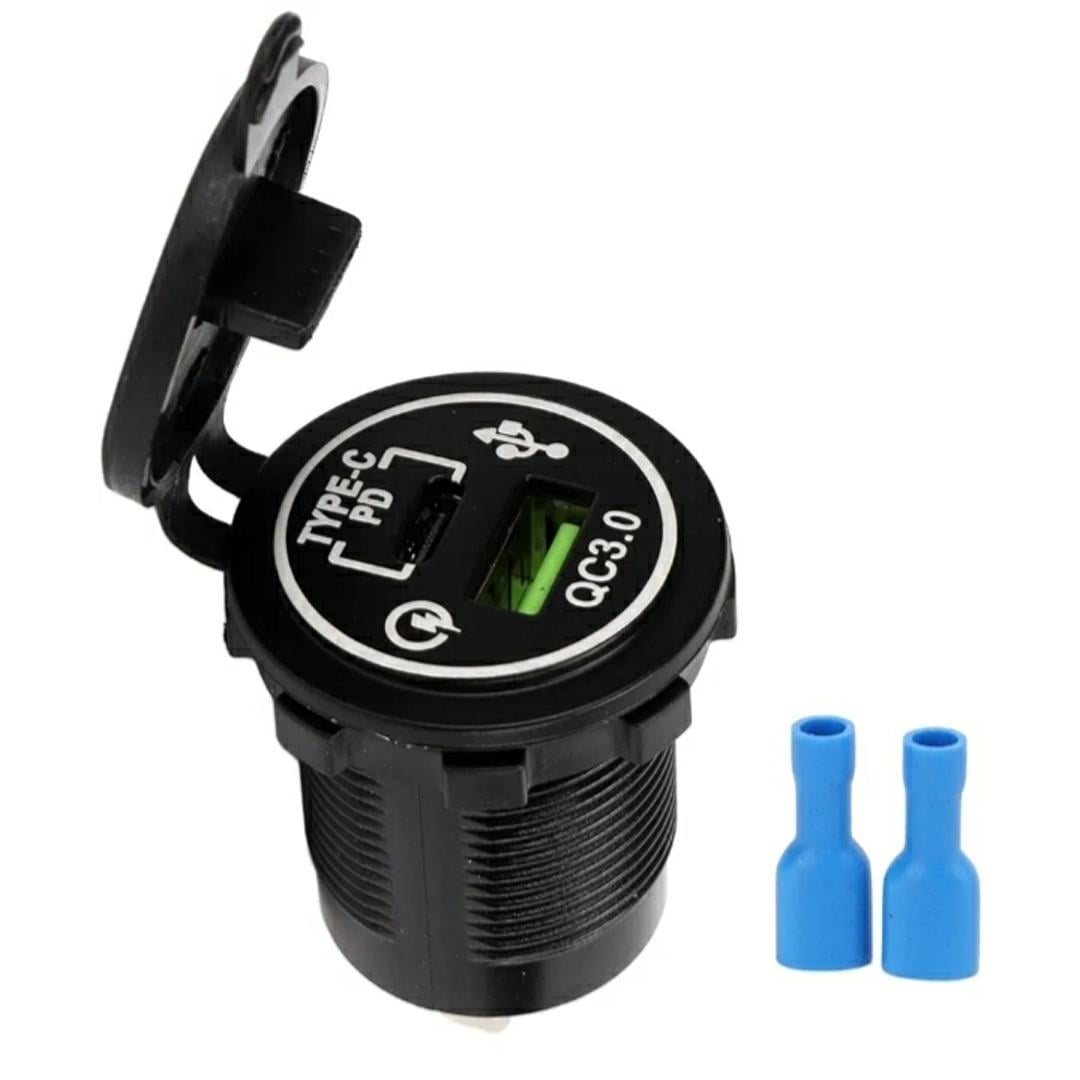 POWERMASTER IC-266C-5 12-24 VOLT USB3.0 + TYPE-C PANO TİPİ ÇAKMAKLIK SOKETİ Fiyatı - Merter Elektronik