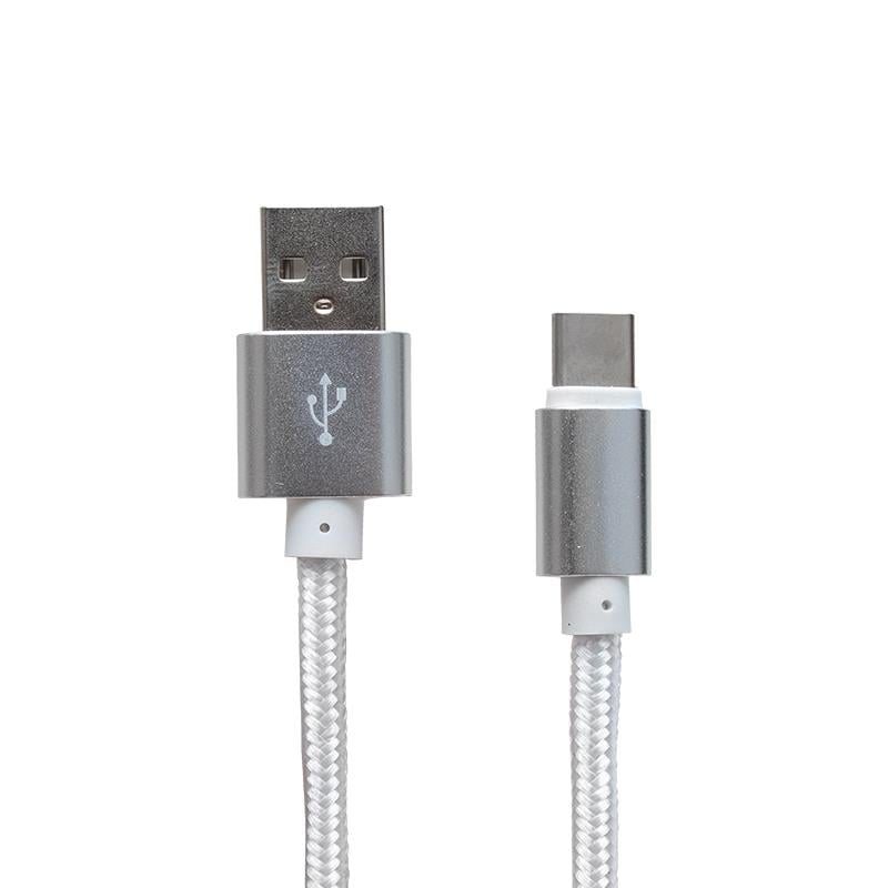 POWERMASTER METAL ÖRGÜLÜ TYPE-C USB DATA ŞARJ KABLOSU