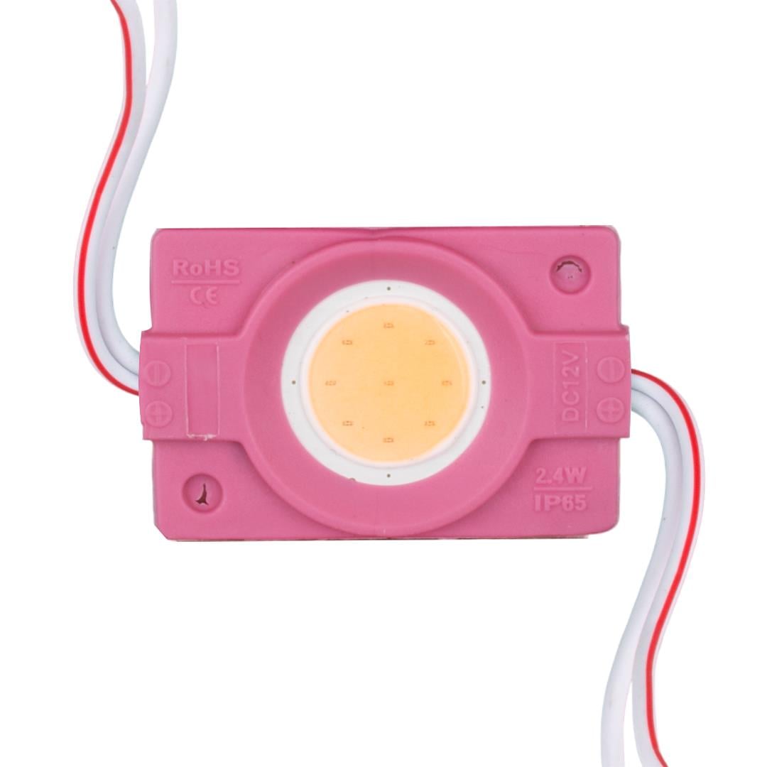POWERMASTER MODÜL LED 12V 2.4W PEMBE COB 40X22 MM