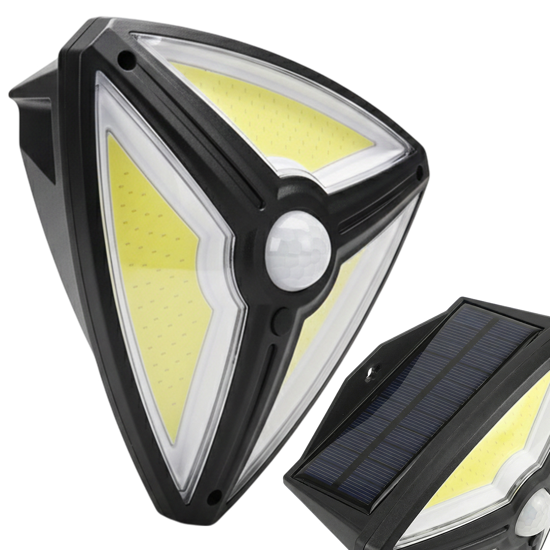 Powermaster MX-1219B 150 Cob Ledli Sensörlü 3 Modlu Solar Duvar Lambası Fiyatı - Merter Elektronik