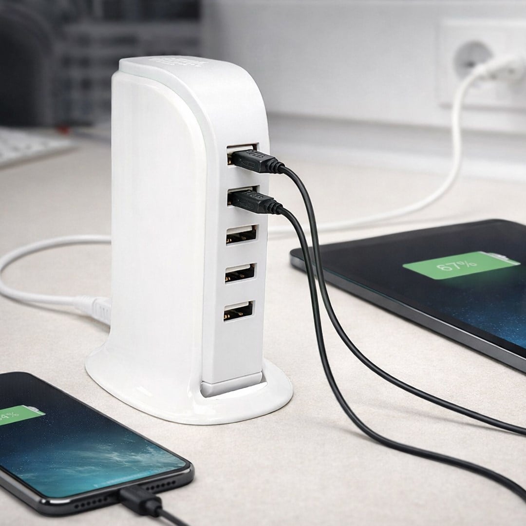 Powermaster USB Güç İstasyonu 5 Kanal Multiplexer Fiyatı - Merter Elektronik