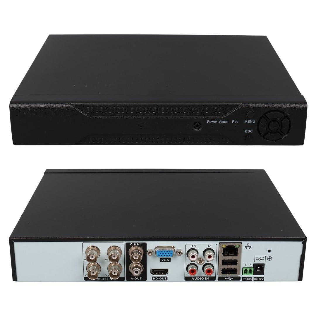 POWERMASTER PM-12180 4 KANAL 5MP DESTEKLİ 1080N H265 XMEYE VİDEO ÇIKIŞLI PLASTİK KASA DVR/XVR KAYIT CİHAZI