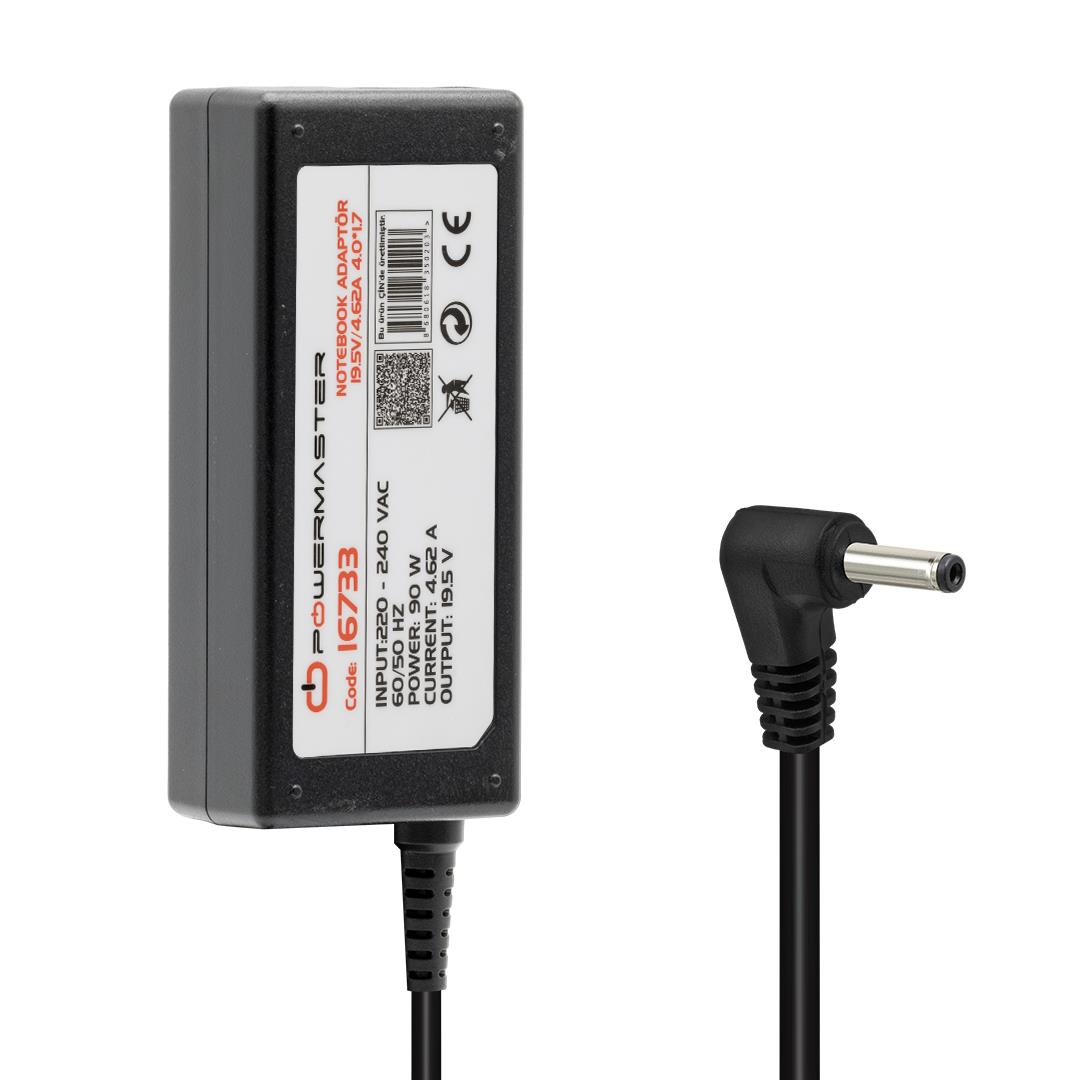 POWERMASTER PM-16733 19.5 VOLT - 4.62 AMPER 4.0*1.7 MM UÇLU ADAPTÖR (DELL NOTEBOOK)