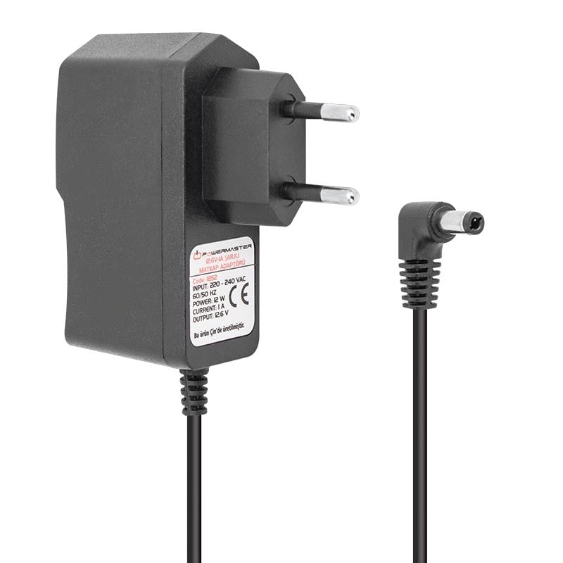 POWERMASTER PM-1852 12.6 VOLT - 1 AMPER ŞARJLI MATKAP ADAPTÖRÜ