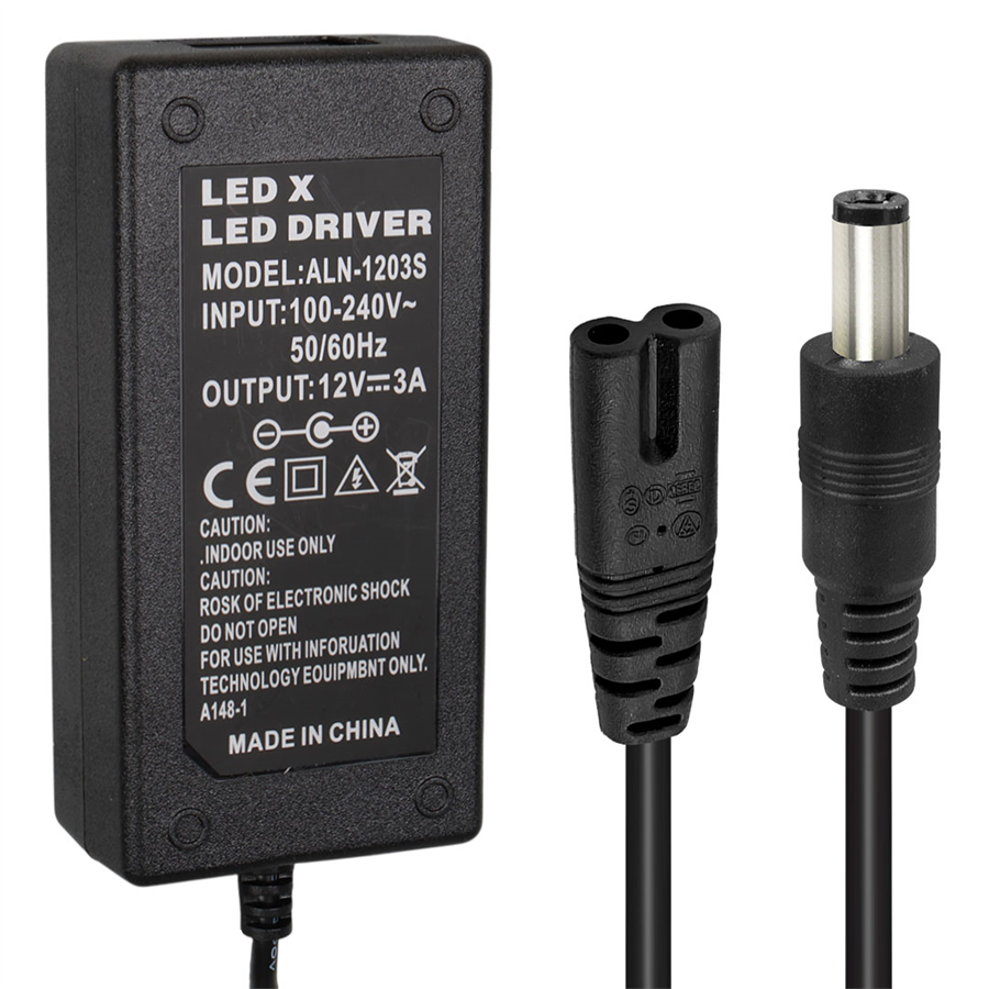 Powermaster PM-1980 12 Volt - 3 Amper - 36 Watt 5.5*2.5 Mm Uçlu Plastik Kasa Masaüstü Adaptör Fiyatı - Merter Elektronik