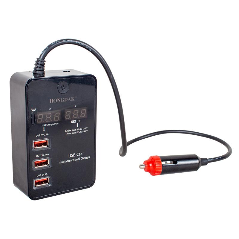 POWERMASTER PM-19828 2XÇAKMAK ÇOKLAYICI + 3 USBLİ ÇOK FONKSİYONLU ŞARJ CİHAZI