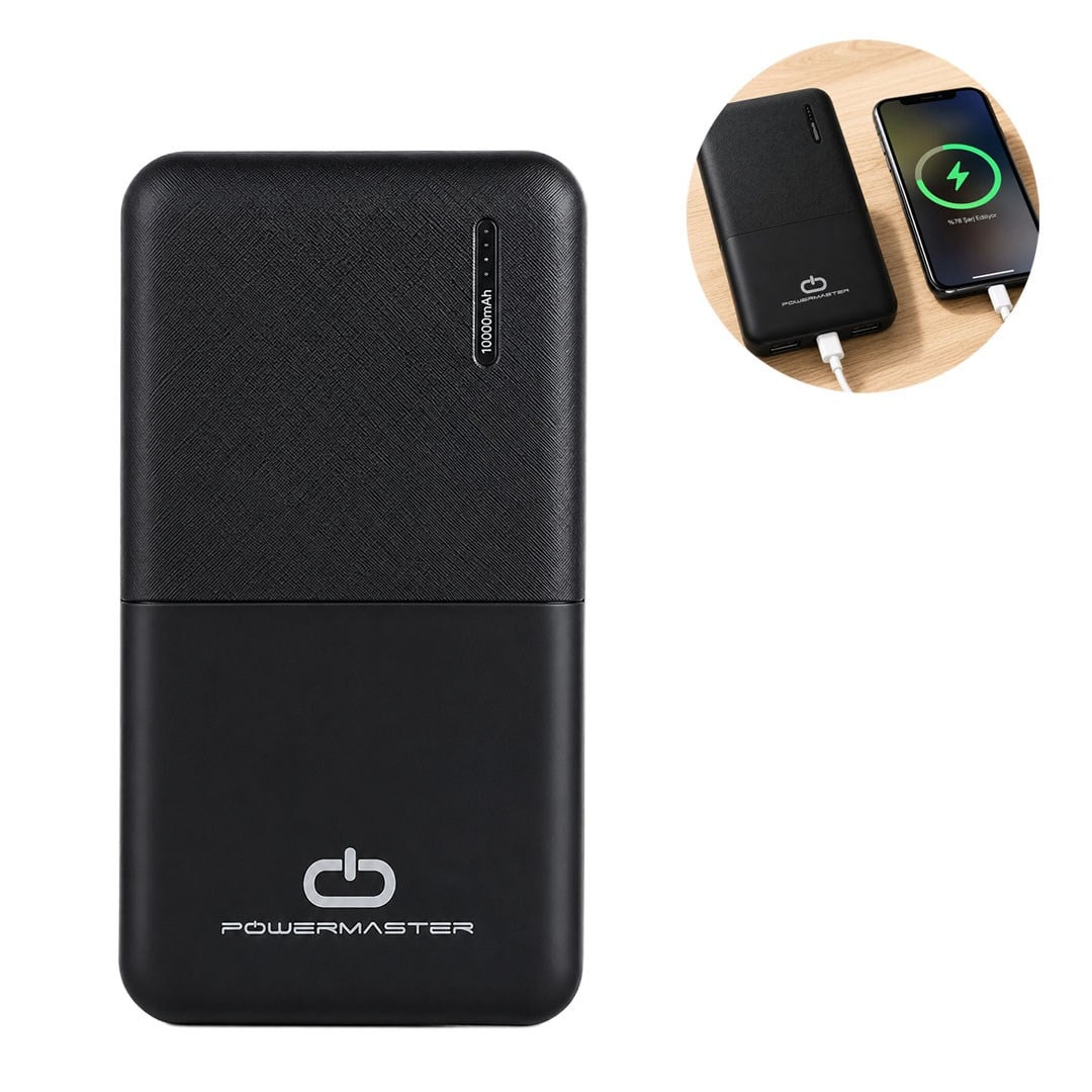 Powermaster PM-23847 10000 mAh Powerbank Fiyatı - Merter Elektronik