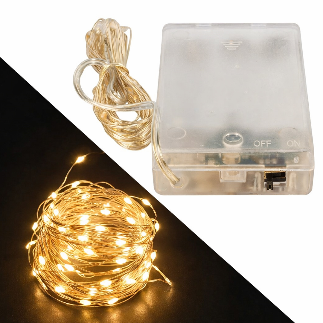 Powermaster 3*AA Pilli 4 Renkli Rgb Sabit 10 Metre Kablolu Bağ Led Fiyatı - Merter Elektronik