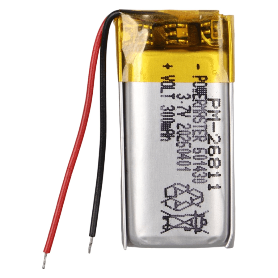 Powermaster 601430 3.7 Volt 300 Mah Lityum Polimer Pil Fiyatı - Merter Elektronik