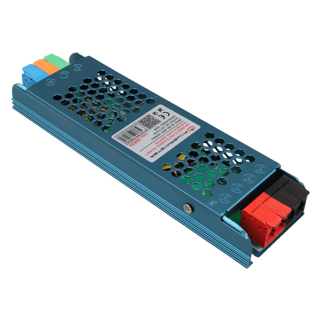 POWERMASTER PM-26829 12 VOLT 8.5 AMPER 100 WATT SLIM METAL KASA ADAPTÖR Fiyatı - Merter Elektronik