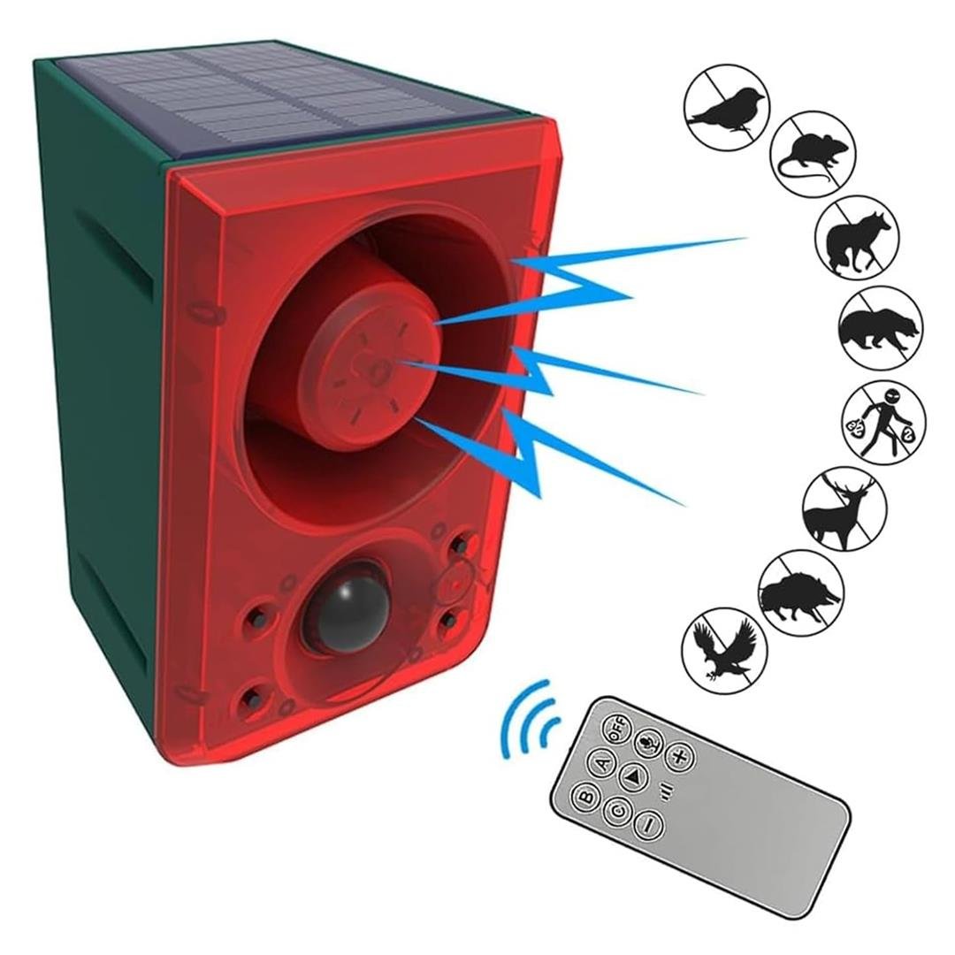 PowerMaster PM-26944 DC 5V Solar Sesli Hayvan Kovucu Alarm Cihazı Fiyatı - Merter Elektronik