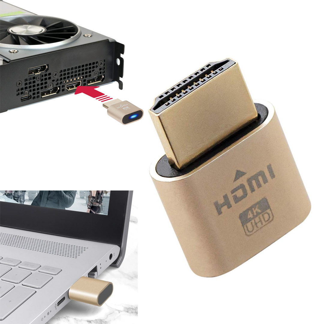 POWERMASTER PM-29416 HDMI 4K UHD DUMMY PLUG SANAL MONİTÖR EKRAN KARTI EMÜLATÖRÜ Fiyatı - Merter Elektronik