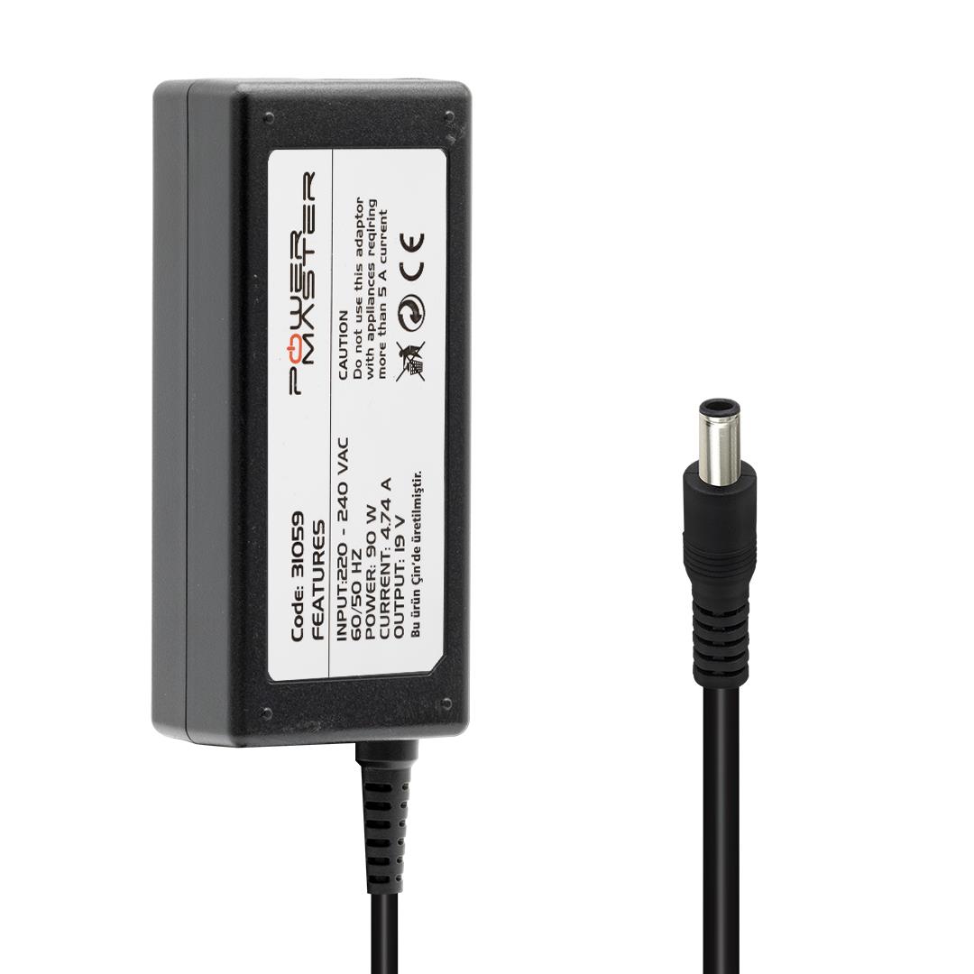 POWERMASTER PM-31059 19 VOLT - 4.74 AMPER 5.5*3.0 MM UÇLU ADAPTÖR (SAMSUNG NOTEBOOK)
