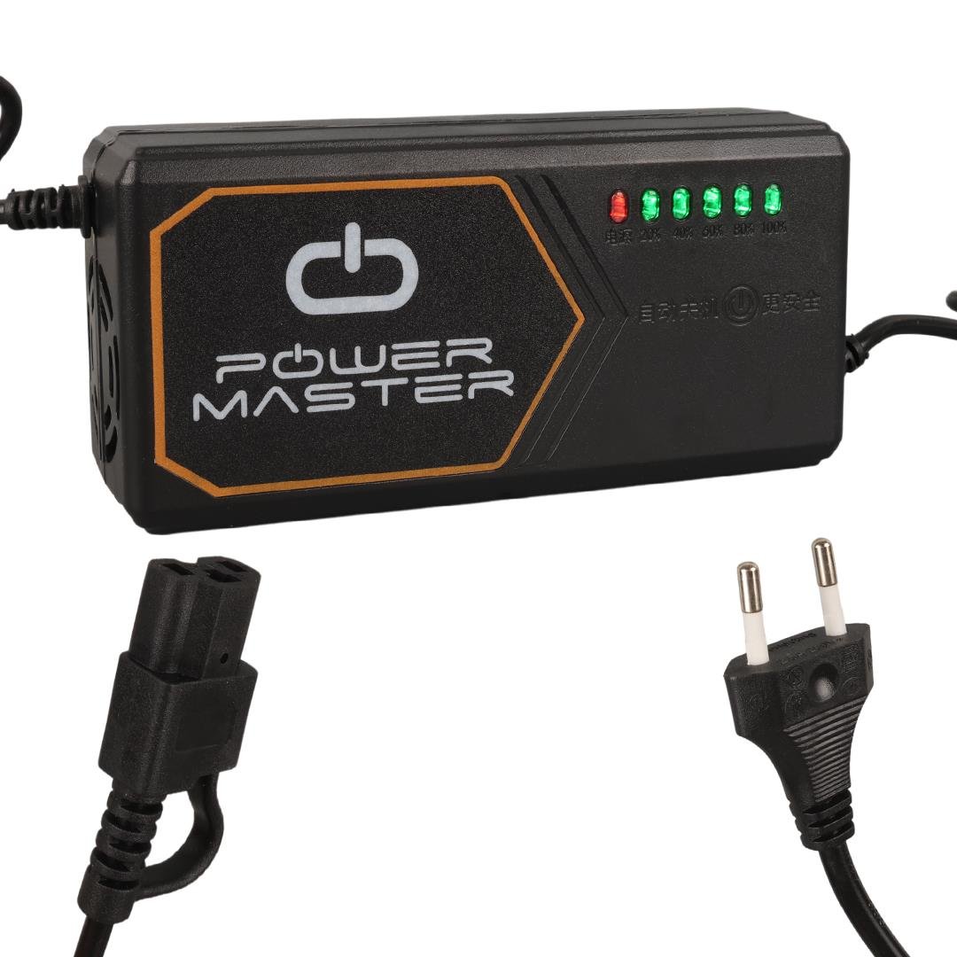 PowerMaster PM-31801 60 Volt - 20 Amper C16 Erkek Uçlu Elektrikli Bisiklet Şarj Cihazı - Merter Elektronik