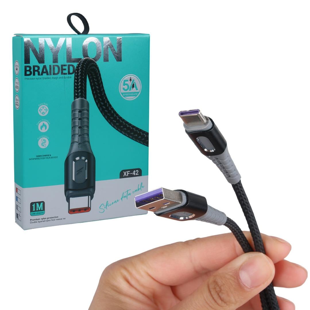 PowerMaster PM-3785 USB-A TO Type-C 5 Amper Şarj Ve Data Veri Kablosu (1 Metre) Fiyatı - Merter Elektronik