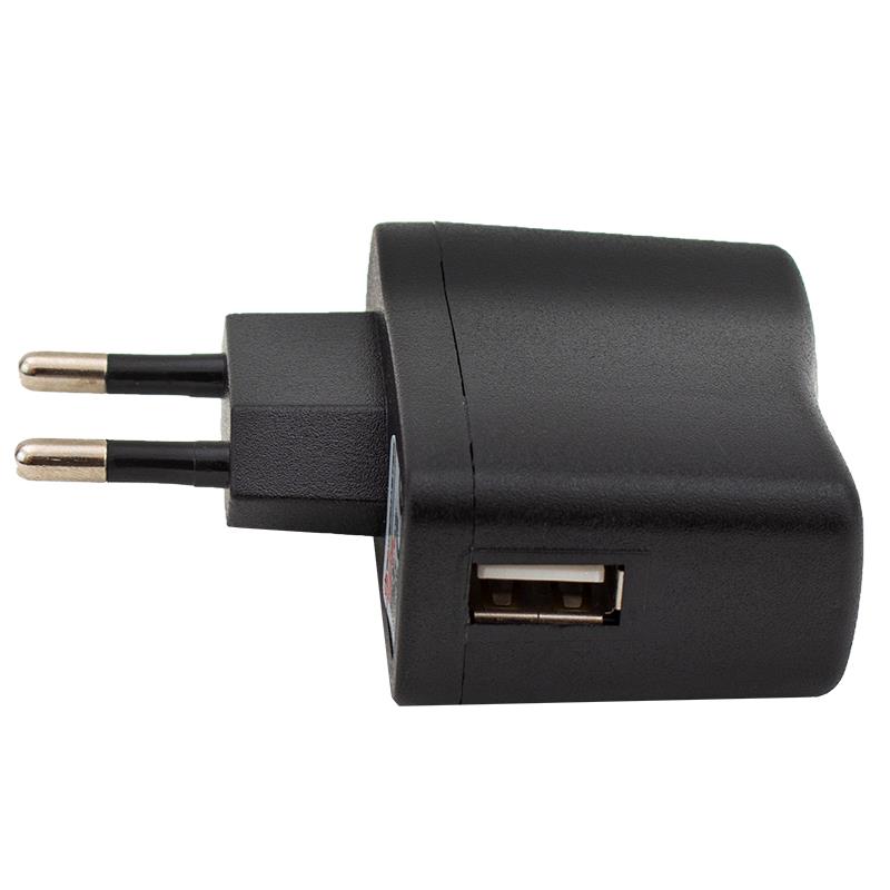 POWERMASTER PM-4481 5 VOLT - 1 AMPER SİYAH USB BAŞLIK ADAPTÖR