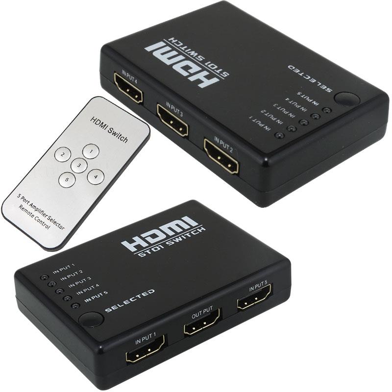 POWERMASTER PM-8342 5 GİRİŞ 1 ÇIKIŞ HDMI SWITCHER TOPLAYICI KUMANDALI ADAPTÖRSÜZ