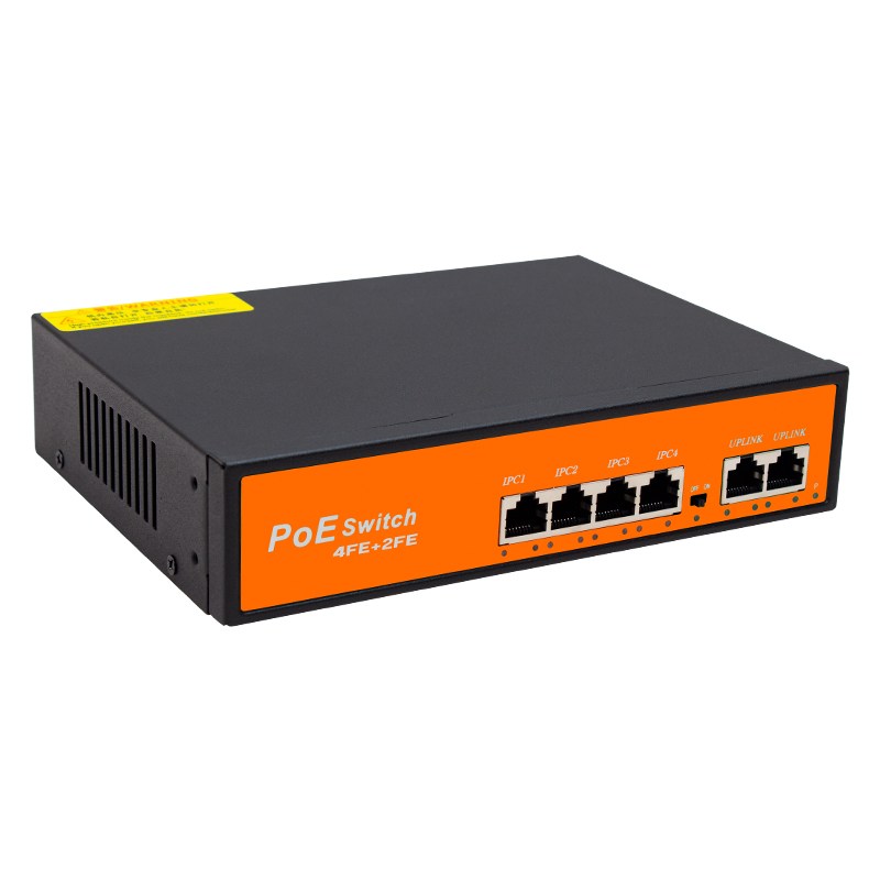 Powermaster POE4+2 72W 10/100 MBPS Poe Ethernet Switch Fiyatı - Merter Elektronik