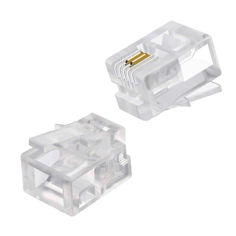 POWERMASTER RJ11 6P/2C TELEFON SOKETİ (100'LÜK PAKET)