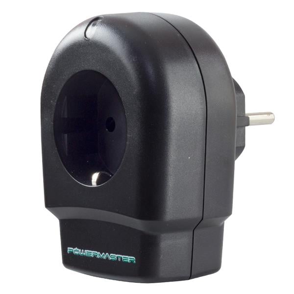POWERMASTER SPR-10A 10 AMPER - 2300 WATT SİYAH ÇOCUK KORUMALI TEKLİ AKIM KORUMALI PRİZ