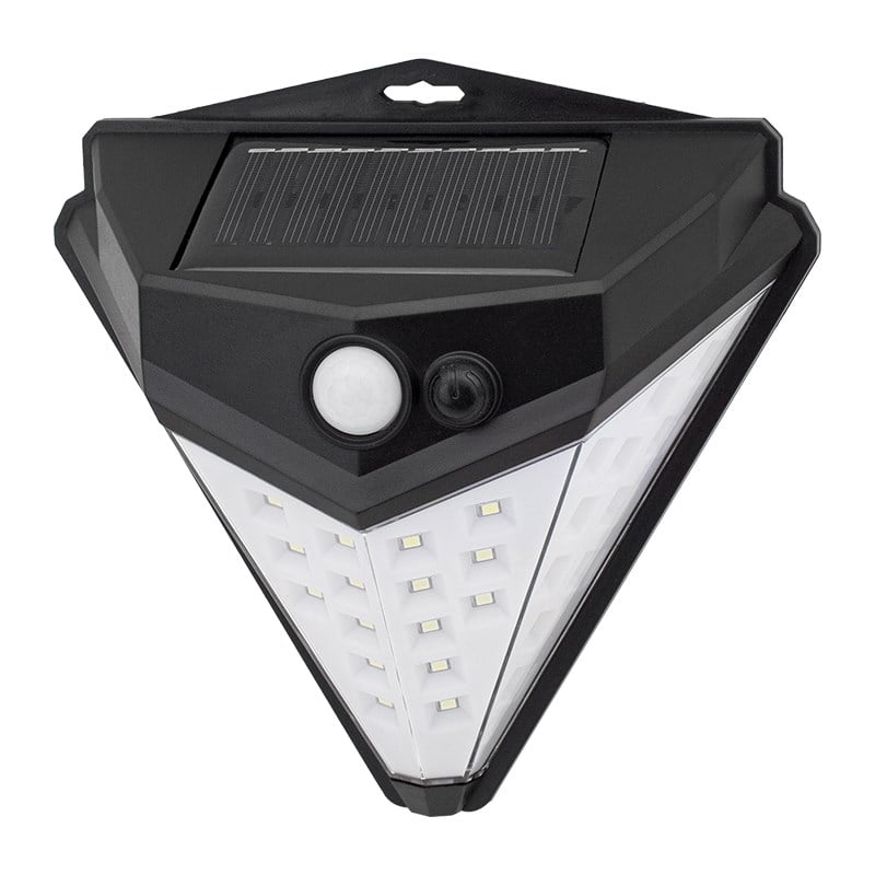 POWERMASTER T-1622 GÜNEŞ ENERJİLİ HAREKET SENSÖRLÜ SOLAR DUVAR LAMBASI 180°
