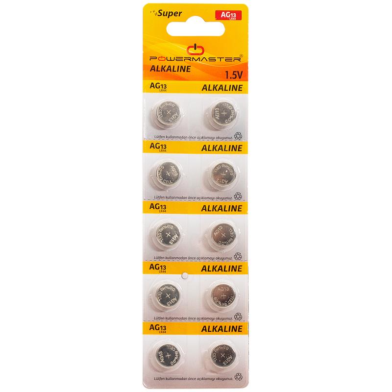 POWERMASTER T E AG13 LR44 PİL (10LU PAKET)