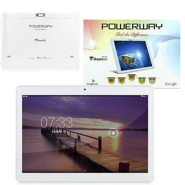 POWERWAY DRN-X1000 DREAMTAB 10.1 TFT EKRAN A33 ARM CORTEX A7 QUAD CORE AT 1.3 GHZ TABLET