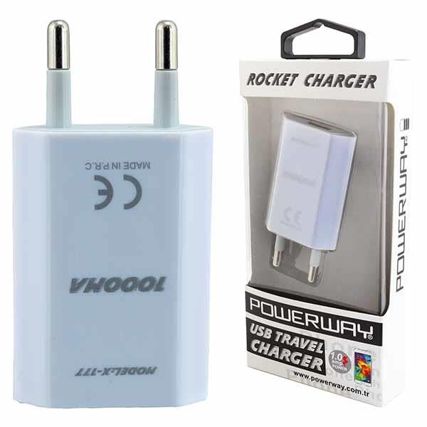 POWERWAY X-177 IPHONE ŞARJ ALETİ 1A KAFA