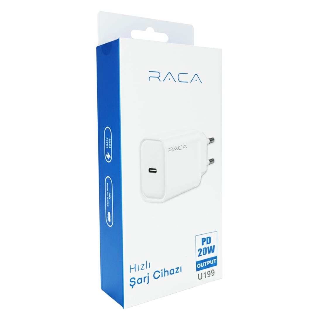 Raca U199 PD 20 Watt Type-C Hızlı Şarj Adaptörü Cihazı (Type-C PD