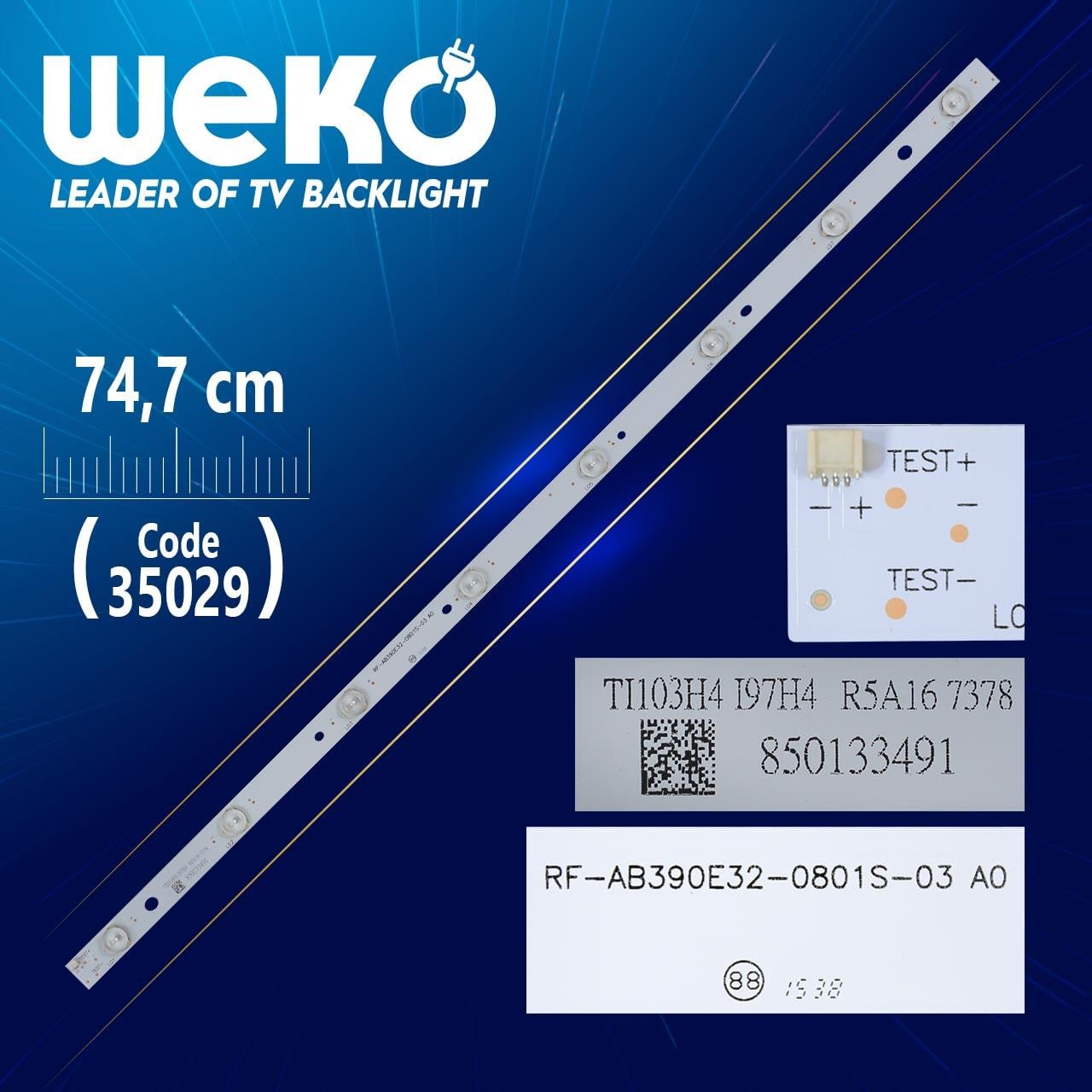 RF-AB390E32-0801S-03 A0 - 74.7 CM 8 LEDLİ - (WK-812)