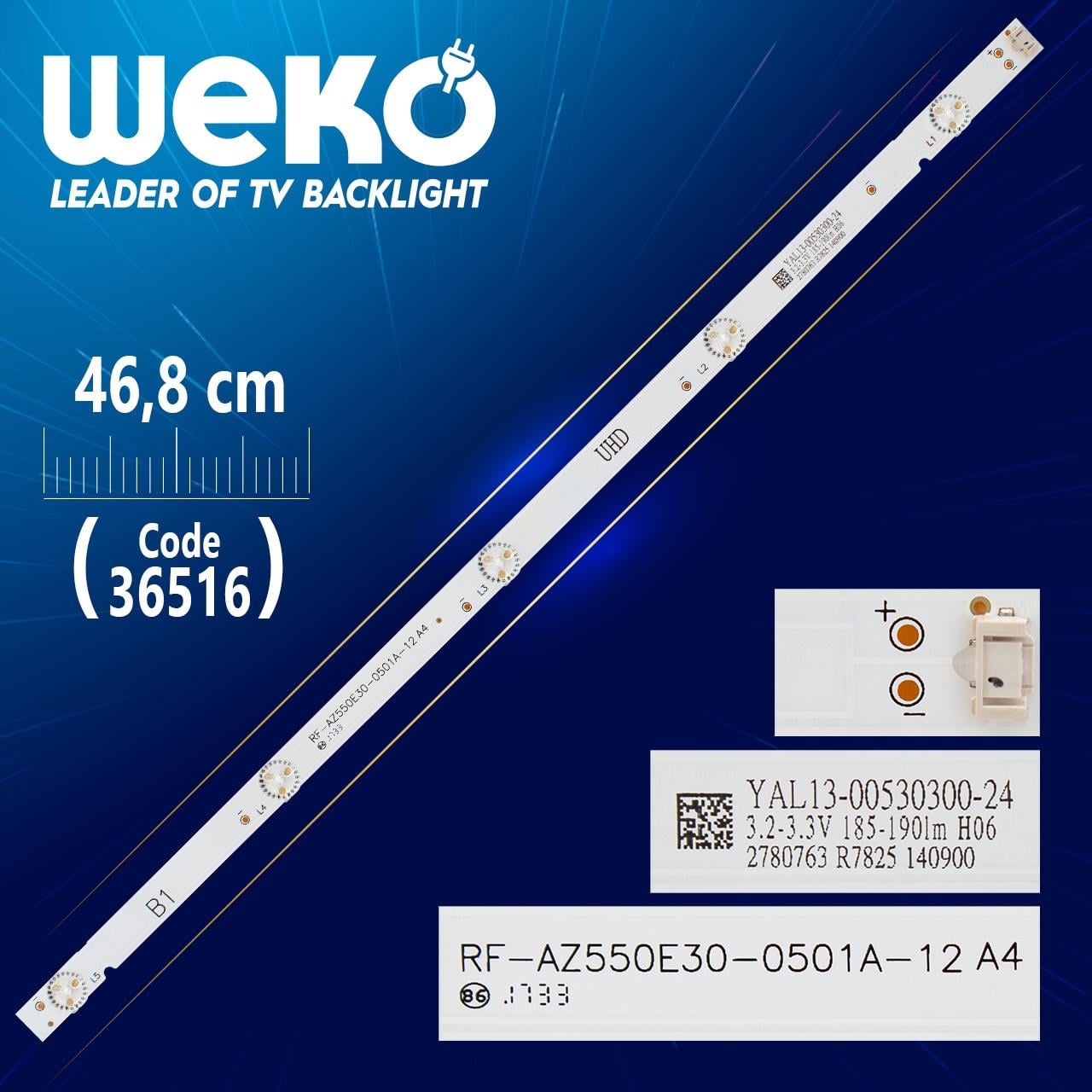 RF-AZ550E30-0501A-12 RF B1 5 LEDLİ 46,8 CM