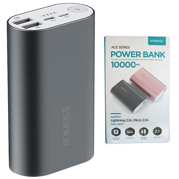 ROMOSS ACE SERIES 10000 MAH ÇİFT ÇIKIŞLI POWERBANK