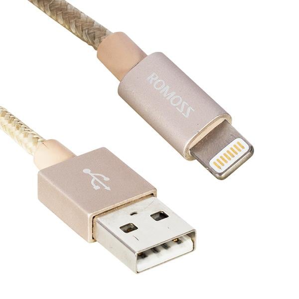 ROMOSS CB13N IPHONE ÖRGÜLÜ 1 METRE HIZLI DATA+ŞARJ KABLOSU