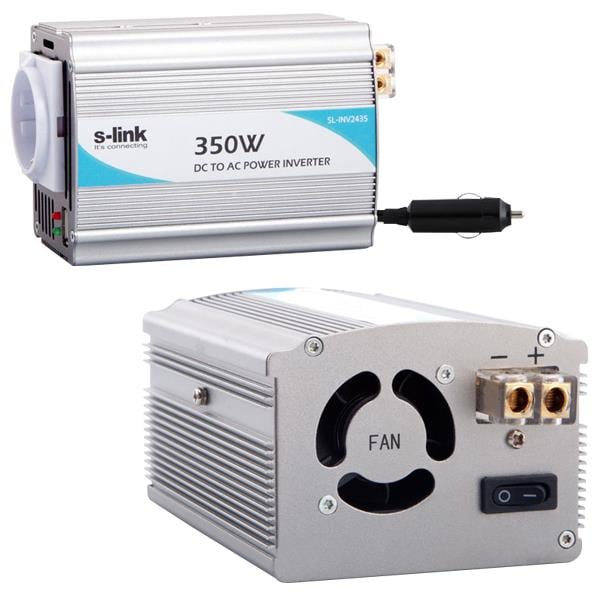 S-LINK SL-350W DC 12 VOLT - AC 220 VOLT 12 VOLT - 350 WATT INVERTER