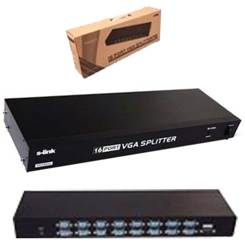 S-LINK SL-916A 16 VGA 450 MHZ MONİTÖR DAĞITICI SPLİTTER