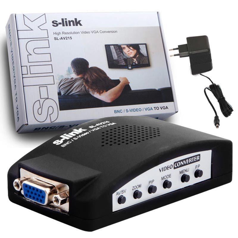 S-LINK SL-AV215 VIDEO TO VGA ÇEVİRİCİ