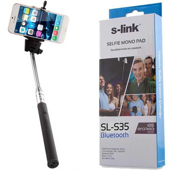 S-LINK SL-S35 BLUETOOTH SELFIE ÇEKİM ÇUBUĞU (SİYAH*PEMBE)