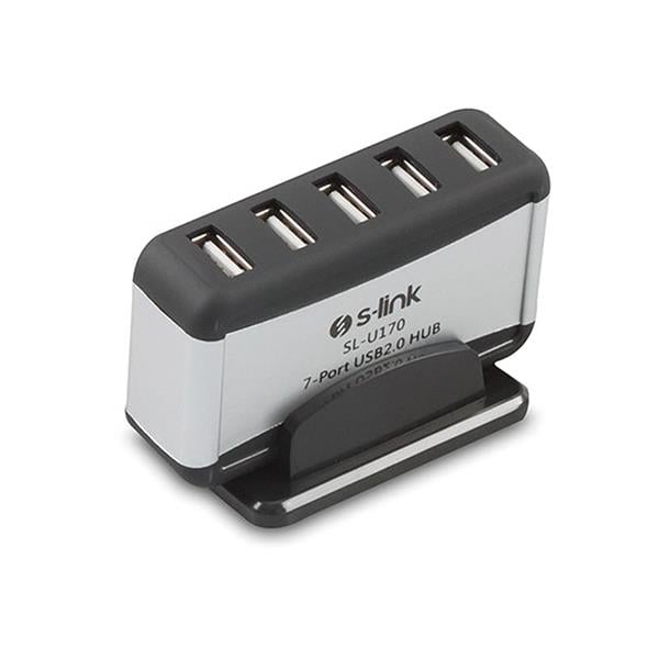 S-LINK SL-U170 USB 2.0 7 PORT ADAPTÖRLÜ USB HUB ÇOKLAYICI