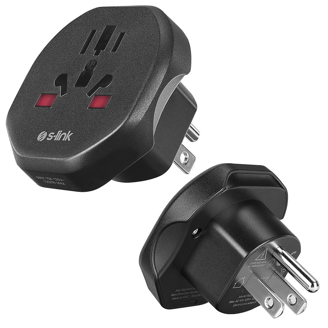 S-LİNK SL-WL05 UNİVERSAL - AMERİKAN TİPİNE ÇEVİRİCİ PRİZ ADAPTÖR FİŞ