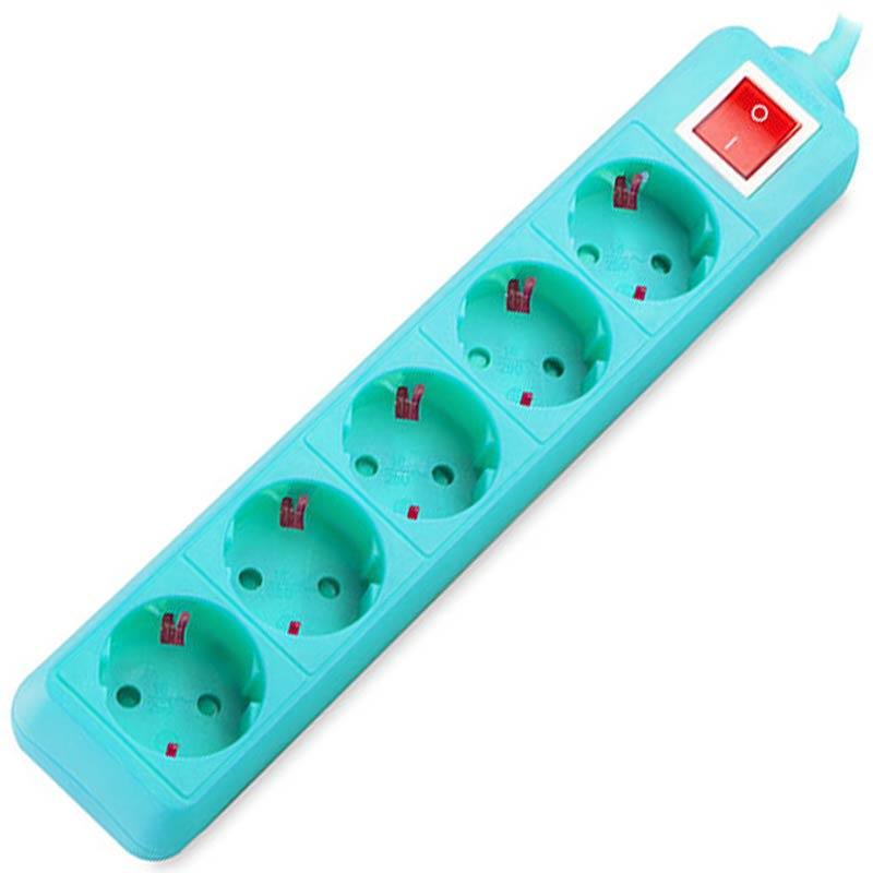 S-LINK SPG-R-5 5Lİ 1.5 METRE KABLOLU MAVİ AKIM KORUMALI PRİZ