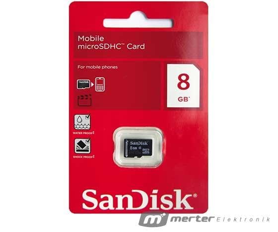 SANDISK 8 GB MICRO SD HAFIZA KARTI
