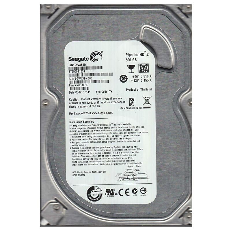 SEAGATE ST3500312CS 500 GB 5900 RPM 8 MB SATA HARDDİSK