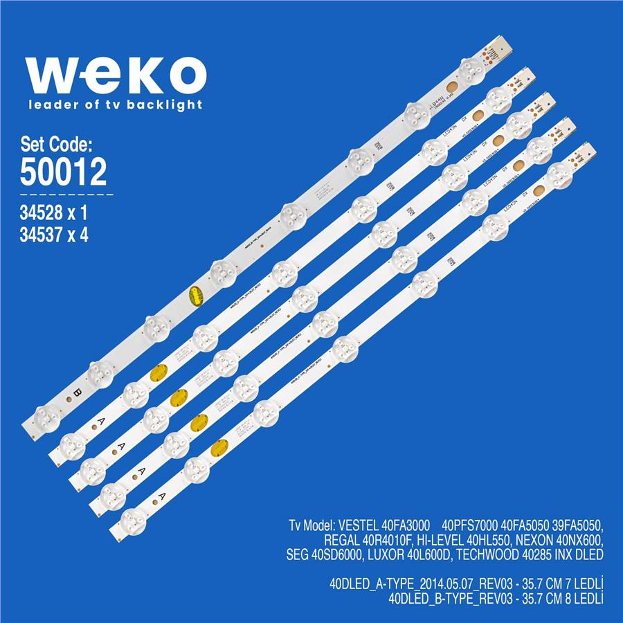 SRA　60×40×40 Seg 40SD6000 40'' inç 5 Adet Tv Led Bar Fiyatı - Merter Elektronik