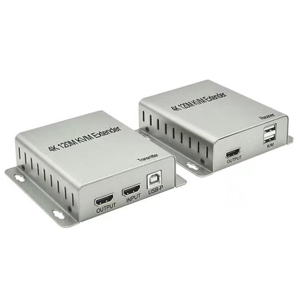 SENSEİ 4K-120M CAT5E/CAT6 2XUSB+IR 120MT HDMI KVM EXTENDER