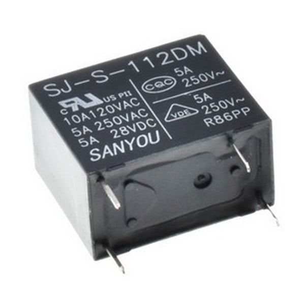 SJ-S-112DM 4 BACAK 5A 25OVAC SJS 112DM 12V RÖLE