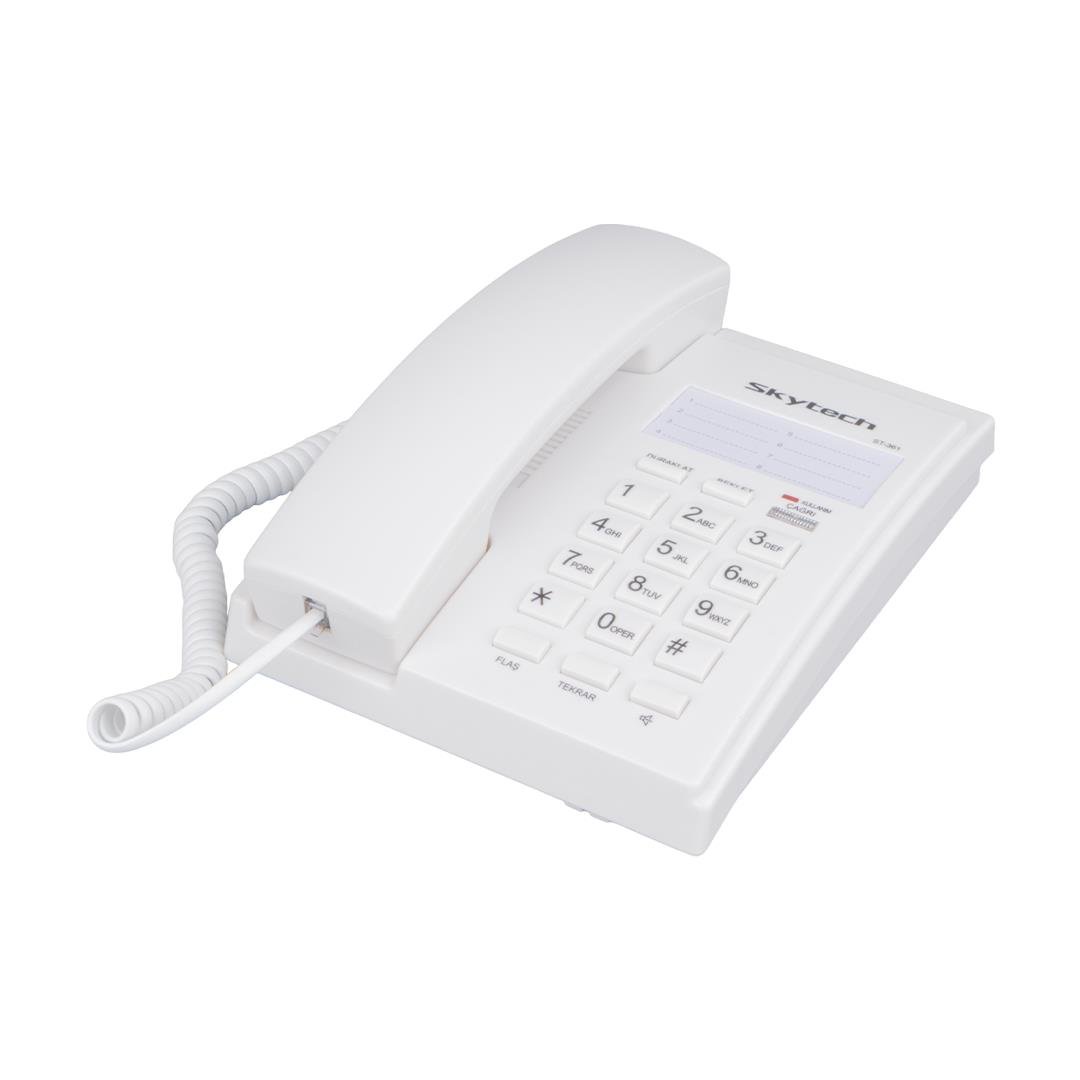 SKYTECH ST-361 KABLOLU EKRANSIZ TELEFON (SİYAH)