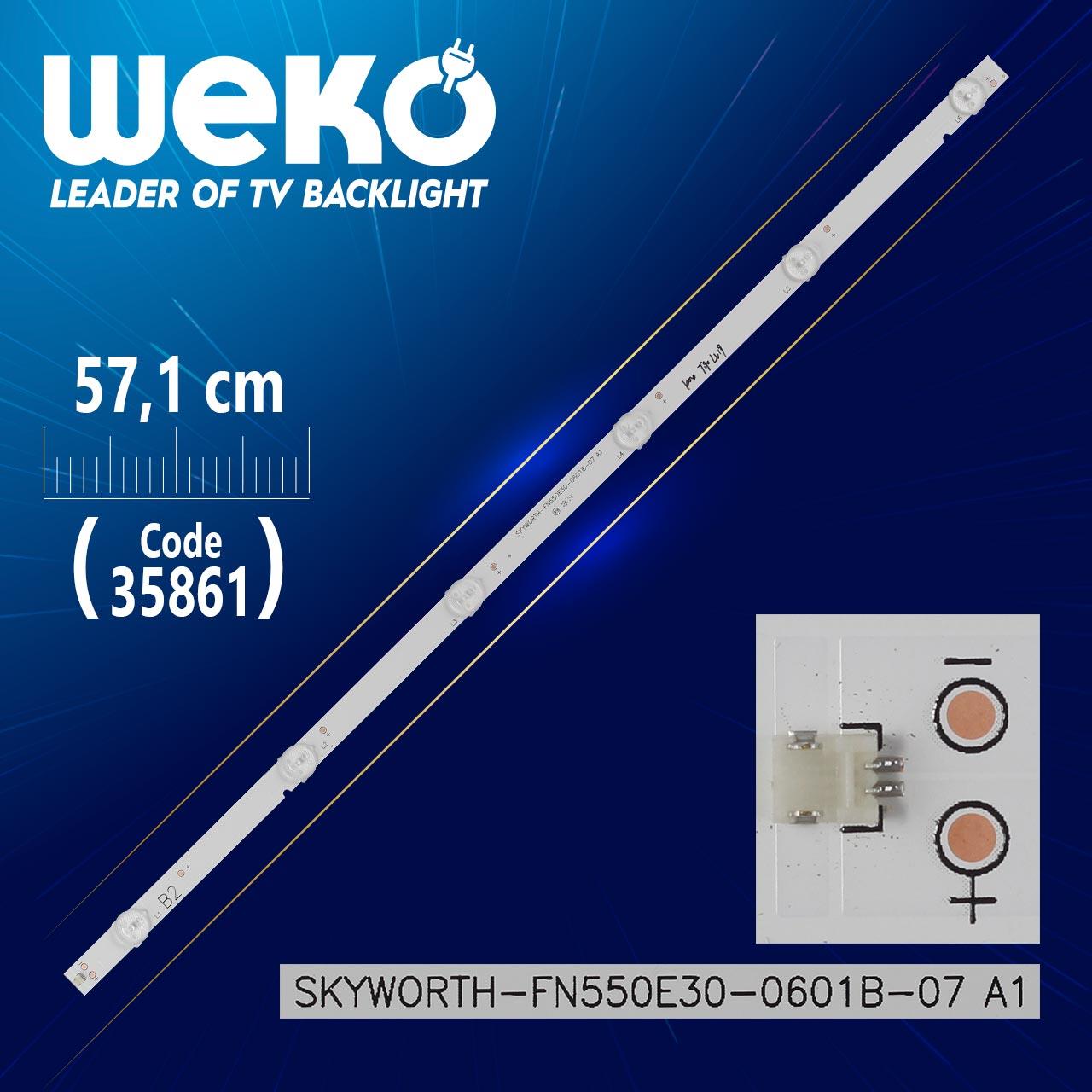 SKYWORTH-FN550E30-0601B-07 A1 - B2 TYPE - 57.1 CM 6 LEDLİ - (WK-1323)