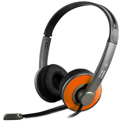 SNOPY SN-205 TURUNCU MİKROFONLU KULAKLIK