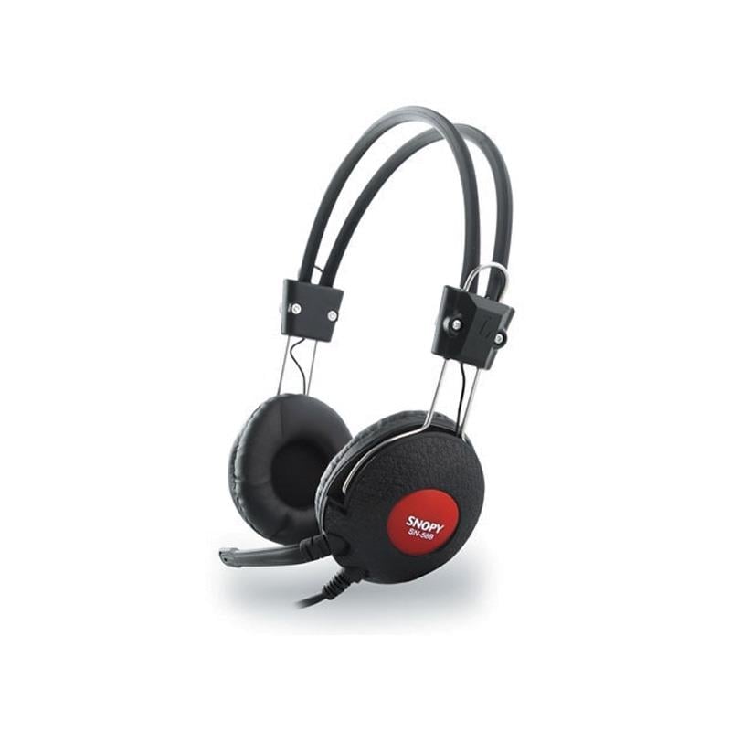 SNOPY SN-58 SİYAH HELEZON YAYLI ESNEK MİKROFONLU KULAKLIK