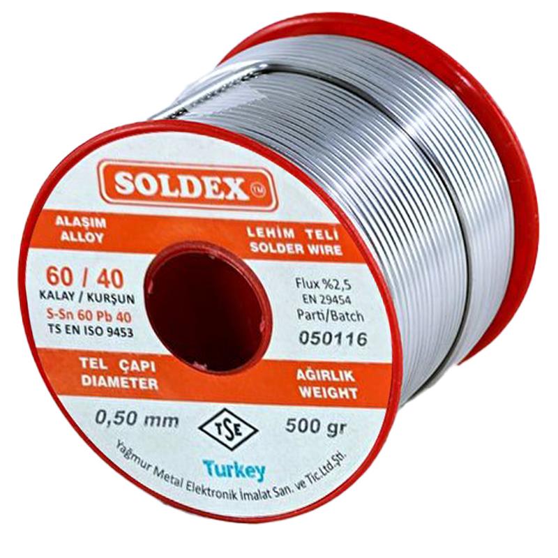 SOLDEX 0.50MM 500 GRAM İNCE LEHİM SN60 PB40